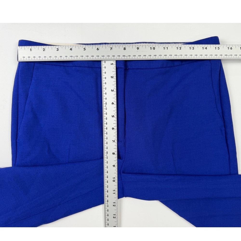 J.Crew Martie Pants Womens 8 Blue NEW Wool Blend Cropped Tailored E0931 - Picture 11 of 12